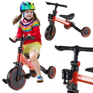 Tricicleta cu pedale 3 in 1 Trike Fix Red cu ghidon si sa reglabile, cadru din otel, roti din spuma pentru copii cu varsta cuprinsa intre 1, 5 si 4 ani si 30kg imagine