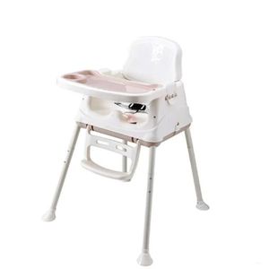 Scaun de masa multifunctional 3in1 pliabil cu roti Little Mom Toddler Pink imagine