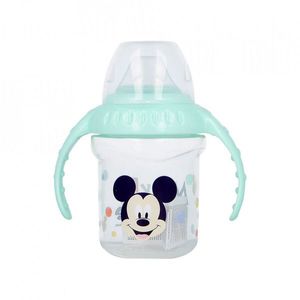 Cana 250ml cu capac si manere cioc din silicon Disney Mickey Mouse imagine