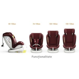 Scaun auto Tweety Plus Deluxe Buf Boof i-size rotativ 360 cu isofix 40-150 cm red imagine