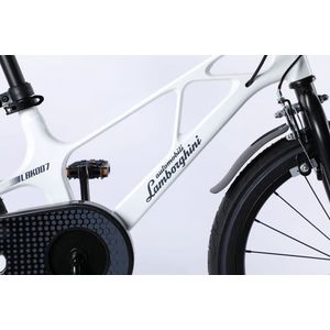 Bicicleta Lamborghini 16 inch cadru magneziu alba imagine