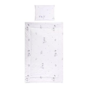 Set lenjerie pat 3 piese bumbac ranforce Cosy Giraffe White imagine