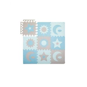 Covoras de joaca puzzle Momi Nebe 93 x 93 cm Blue imagine