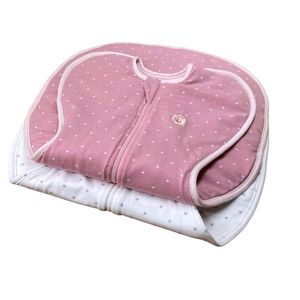 Set 2 saci de dormit nou-nascut Swaddle First Sleep Sweet Star 1 tog Star Light 1.5 tog imagine