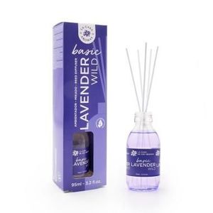 Odorizant de camera cu betisoare de rattan Basic miros de lavanda 95ml imagine