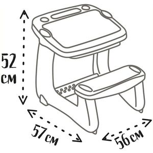 Banca scolara Smoby Magical Desk cu accesorii imagine