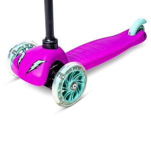 Trotineta cu 3 roti Neon Bolt pink, roti Led, greutate admisa 25 kg imagine