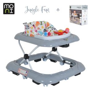 Premergator cu panou interactiv Moni Jungle Fun Plus Grey imagine