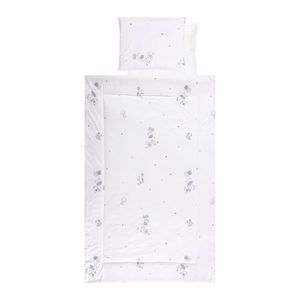 Set lenjerie pat 4 piese bumbac ranforce Giraffe White imagine