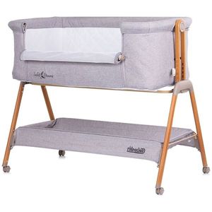 Patut co-sleeper Chipolino Sweet Dreams grey wood imagine