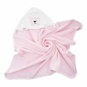 Prosop de baie Bocioland 80x80 cm Teddy Bear Pink imagine