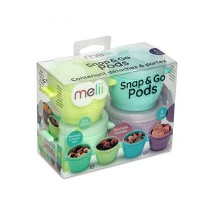 Set 4 recipiente silicon SnapGo Melii 118 ml imagine