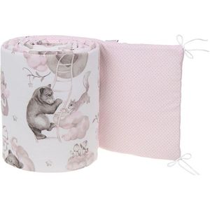 Aparatoare laterala pentru patut reversibila 180x30 Sleepy Bears Pink imagine