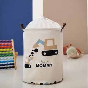 Cos pliabil Sipo pentru jucarii si rufe 35x42 cm bumbac 43l Love Mommy imagine