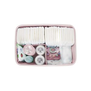 Organizator scutece si accesorii KikkaBoo Bear with me Pink imagine