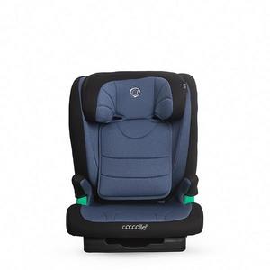 Scaun auto iSize Isofix Coccolle Eris, 100-150 cm, Tetiera si spatar reglabile, Pozitie somn junior, Cotiere confortabile, Omologat R129, Bare isofix reglabile, Rock Blue imagine