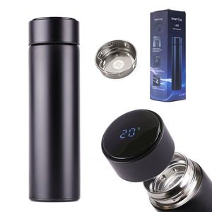 Cana termos smart LED 500ml Black imagine