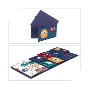 Organizator din lemn Ginger Home pentru jucarii cu 9 cutii textile Monster imagine