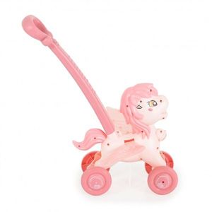 Masina electrica de facut baloane cu maner Moni Pony Pink Wings imagine