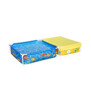 Piscina patrata My First Frame cu groapa de nisip 213 x 122 x 30, 5 cm imagine