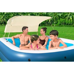 Piscina gonflabila Family Bestway cu parasolar 254 x 178 x 140 cm imagine