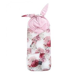 Paturica pentru caruciorscaun auto Floo for Baby Footmuff Peonies Pink imagine