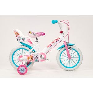 Bicicleta fetite cu roti ajutatoare si cosulet Paw Patrol Girl 14 inch imagine