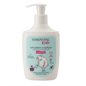 Gel pentru spalare corp si par Gerovital Kids Hydra Care 300 ml imagine