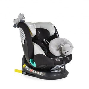 Scaun auto cu isofix I-size 40-150 cm Cangaroo cu pernuta pentru gat inclusa Serengeti Light grey imagine