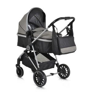 Carucior 2in1 transformabil cu husa picioare si geanta mamici Moni Kali Grey pana la 22kg imagine