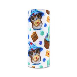 Scutec din muselina tetra 70x80 cm model Cute Owl imagine