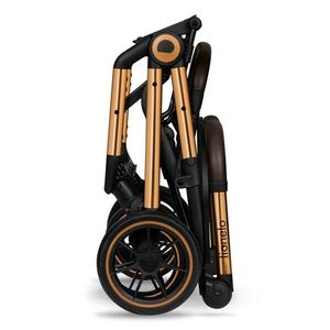 Carucior sport Lionelo Cloe, Cu accesorii, Cadru din aluminiu, Sarcina maxima 22 kg, Usor, Pliere compacta pentru avion, cu o singura mana, Ideal pentru toate tipurile de suprafete, 6 luni+ Black Onyx imagine