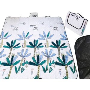 Saltea impermeabila de plaja sau picnic Palms 200 x 200 cm imagine