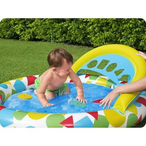 Piscina gonflabila pentru copii Bestway cu panou sortare forme si culori imagine