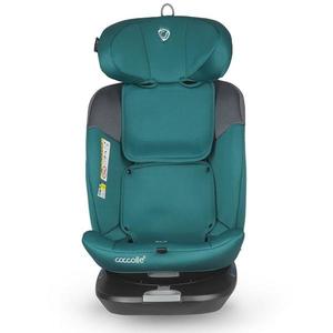 Scaun auto rotativ cu Isofix Coccolle Atira iSize R129, pentru copii de 40-150 cm sau 0-36 kg, Top Tether, Centuri in 5 puncte, Pozitie de somn, Tetiera reglabila, Carcasa ranforsata metalic, Cu spuma de memorie in 3 straturi, Hydra Blue imagine