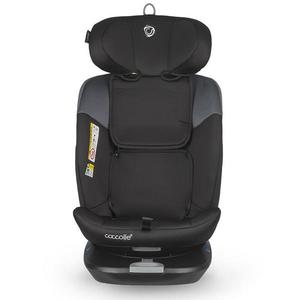 Scaun auto rotativ cu Isofix Coccolle Atira iSize R129, pentru copii de 40-150 cm sau 0-36 kg, Top Tether, Centuri in 5 puncte, Pozitie de somn, Tetiera reglabila, Carcasa ranforsata metalic, Cu spuma de memorie in 3 straturi, Diamond Black imagine