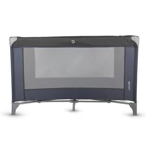 Patut pliabil cu un singur nivel de inaltime Coccolle Notte, Geanta transport inclusa, Dimenisune interioara 120x60 cm, Ideal pentru calatorii, Foarte compact la pliere, Jet Black imagine