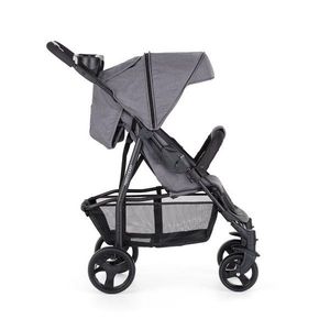 Carucior sport Feedo Pliabil, Sarcina maxima 15 kg, Capotina cu fereastra extensibila, Spatar si suport picioare reglabile pana in pozitie de somn, Suport pahar, Standard de siguranta EN18882012, 6-36 luni, Gri imagine