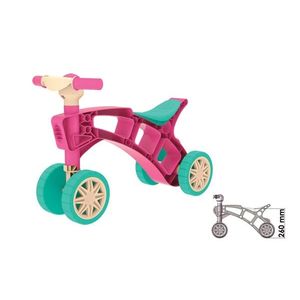 Vehicul de echilibru fara pedale cu 4 roti Minibike Pink imagine