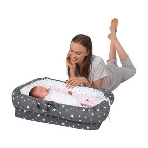 Co-sleeper anti-reflux Grey Stars SeviBebe imagine