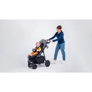 Carucior sport Lionelo Natt de la nastere cu accesorii si capotina XXL reglabila 0-22 kg bej imagine