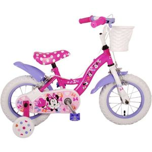 Bicicleta pentru copii Volare Disney Minnie Cutest Ever fete 12 inch roz cu doua frane de mana imagine