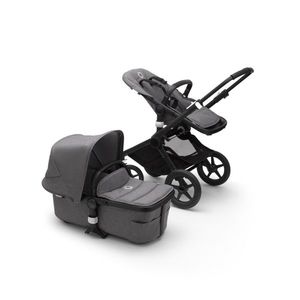 Carucior 2 in 1 Bugaboo Fox 2 Complete black grey melange imagine