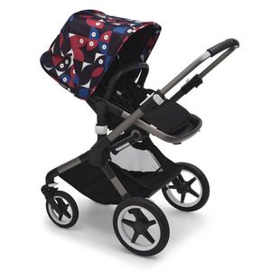 Capotina carucior Bugaboo Fox 3 Lynx Animal Explorer red blue imagine