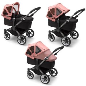 Capotina cu extensie plasa insecte Bugaboo Donkey morning pink imagine