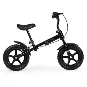 Bicicleta fara pedale cu frana de mana si roti din spuma Eva Ecotoys YM-BB-3 negru imagine