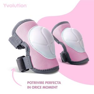 Set 6 protectii sport Yvolution 3-5 ani pink imagine