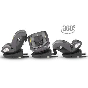 Scaun auto cu Isofix Coccolle Nyota iSize, 4 pozitii inclinare, Rotire 360 cu o singura mana, Tetiera reglabila, Husa detasabila, Sistem antibasculare Top Tether, Pozitie somn, Sarcina maxima 36 kg, 40-150 cm, 0-12 ani, Omologat R129, Diamond black imagine