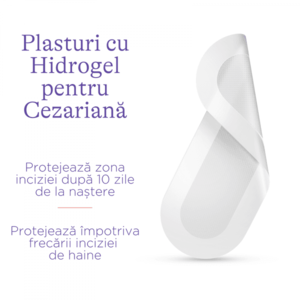 Plasturi cu hidrogel pentru cezariana Lansinoh 2 bucati imagine