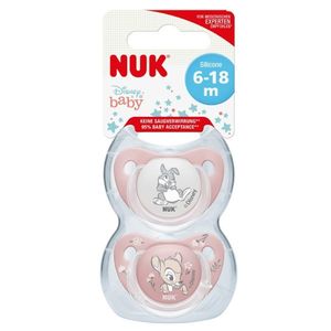 Set 2 Suzete Nuk Disney Bambi Silicon M 6-18 luni imagine